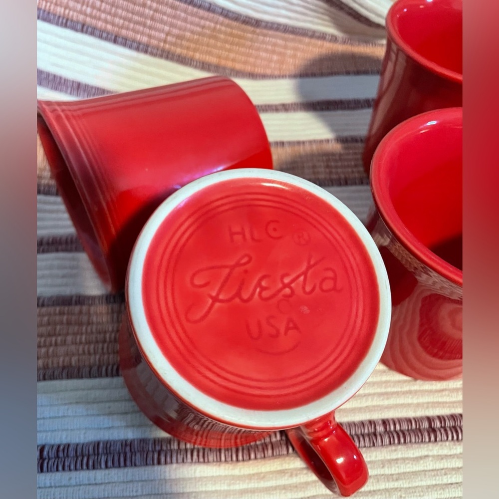 Fiesta Classic Coffee Mugs Set of 4. Scarlett